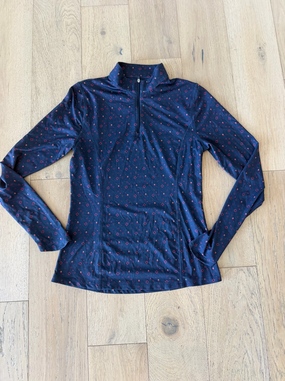 Callaway Weather Series Women's S Quarter Zip Pullover Navy Strawberry